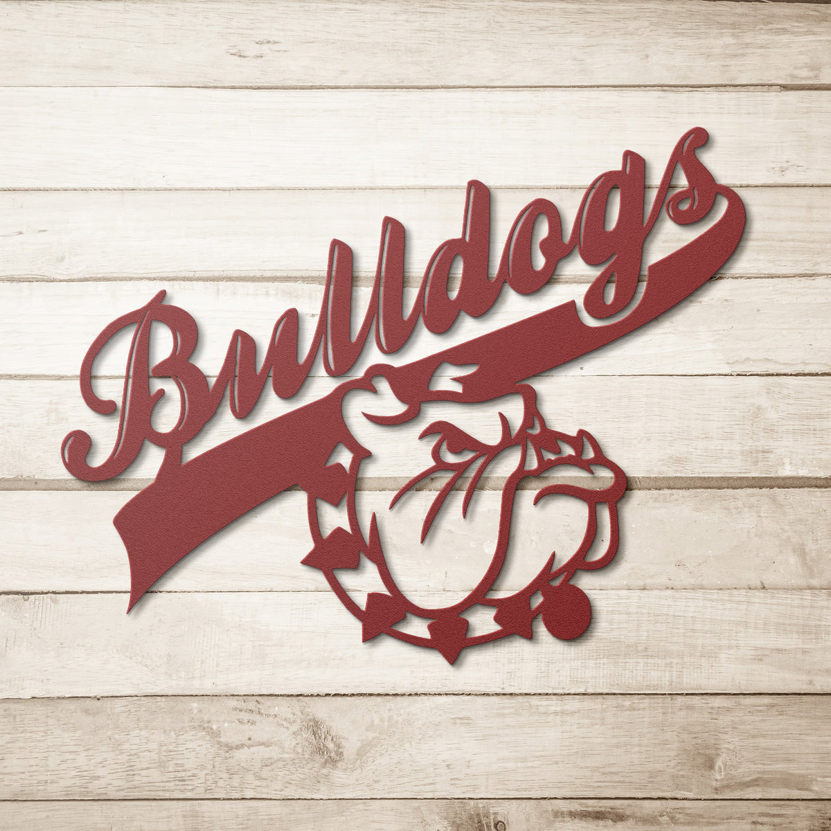 Bulldog Nation Metal Wall Sign - BullyBellyWall Art