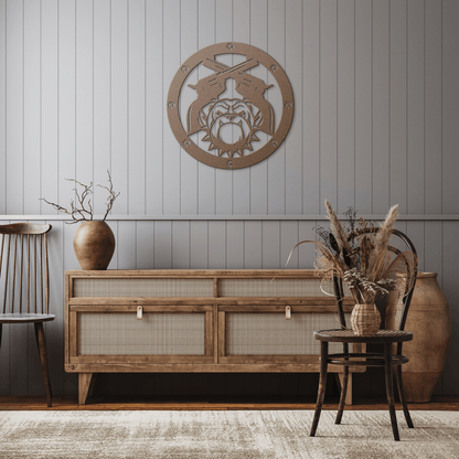Bulldogs and Ammo Metal Wall Sign - BullyBellyMetal Sign