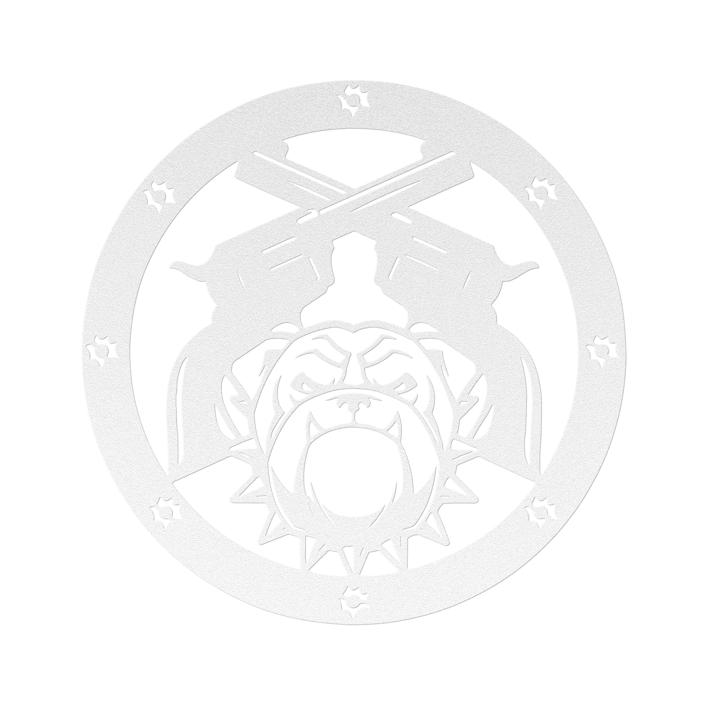 Bulldogs and Ammo Metal Wall Sign - BullyBellyMetal Sign