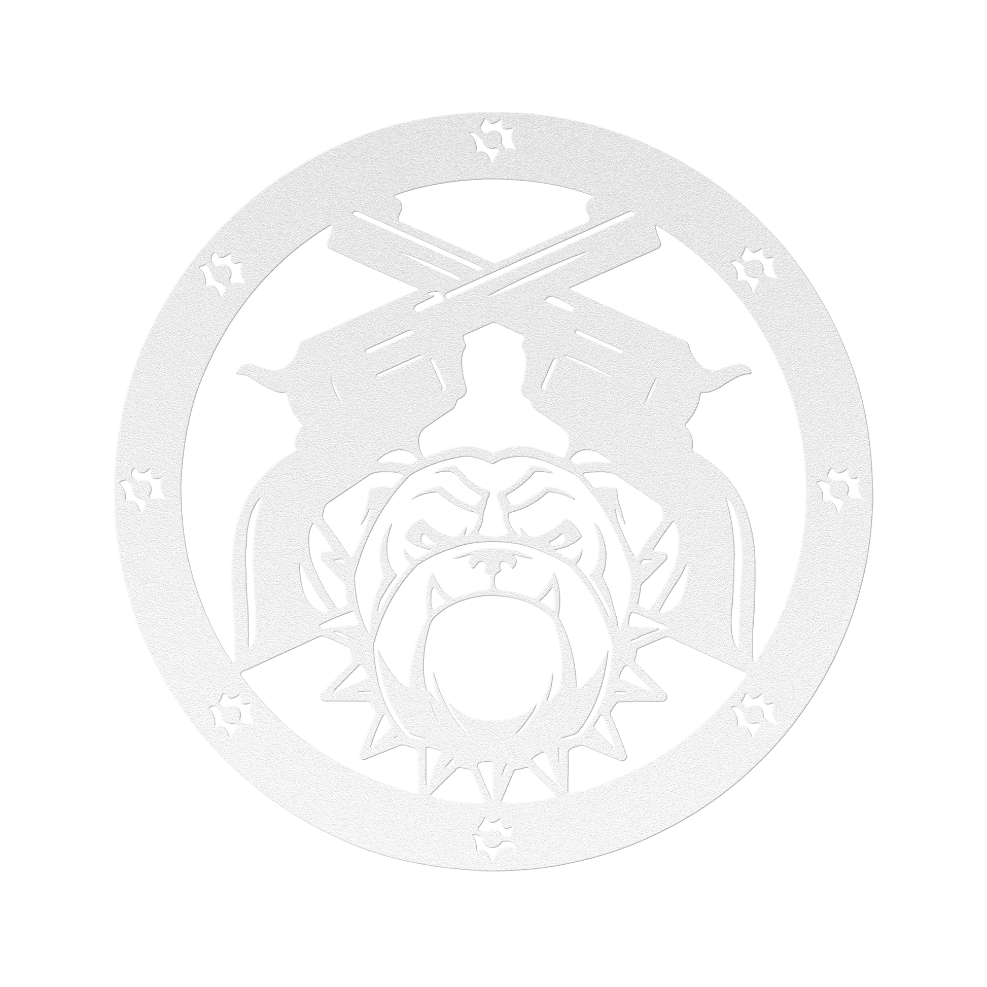 Bulldogs and Ammo Metal Wall Sign - BullyBellyMetal Sign