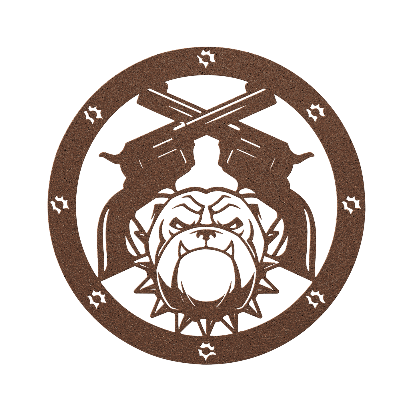 Bulldogs and Ammo Metal Wall Sign - BullyBellyMetal Sign