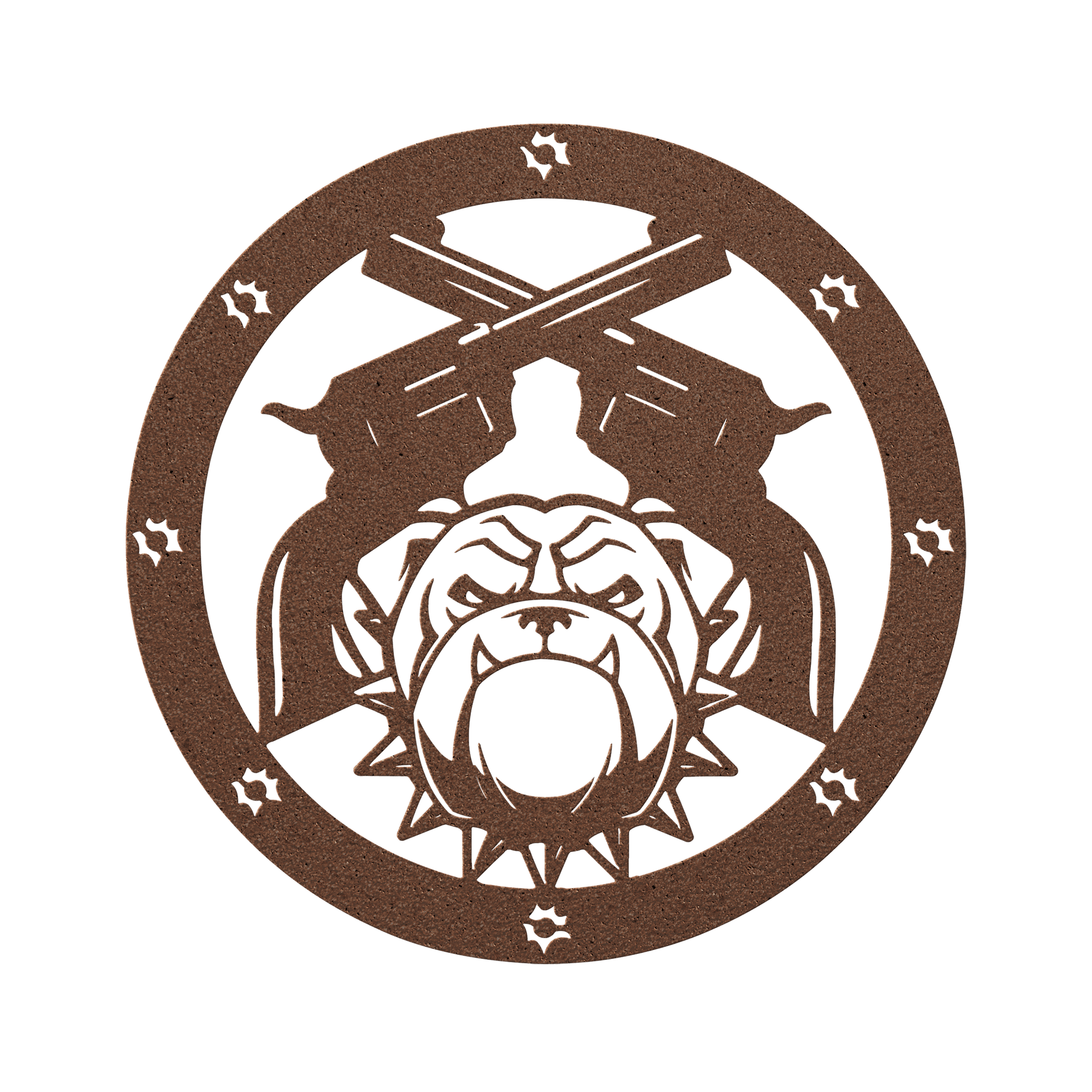 Bulldogs and Ammo Metal Wall Sign - BullyBellyMetal Sign