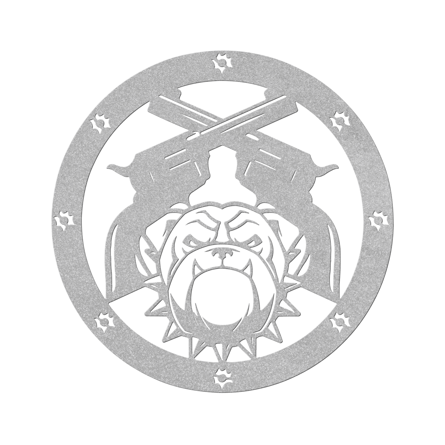 Bulldogs and Ammo Metal Wall Sign - BullyBellyMetal Sign
