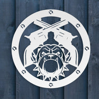 Bulldogs and Ammo - BullyBellyMetal Sign