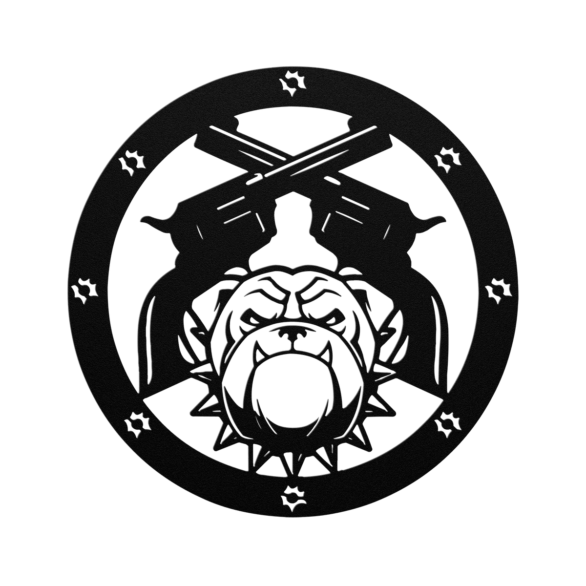 Bulldogs and Ammo - BullyBellyMetal Sign