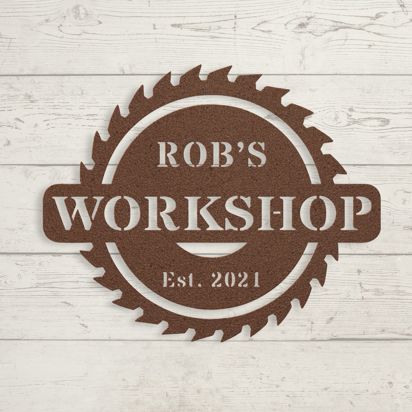 Circular Saw Metal Sign – Custom Workshop & Contractor Wall Art for Garage or Business - BullyBellyMetal Sign