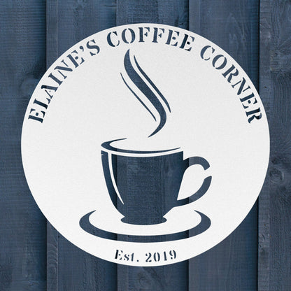 Coffee Bar Metal Sign – Custom Café Wall Art - BullyBellyMetal Sign