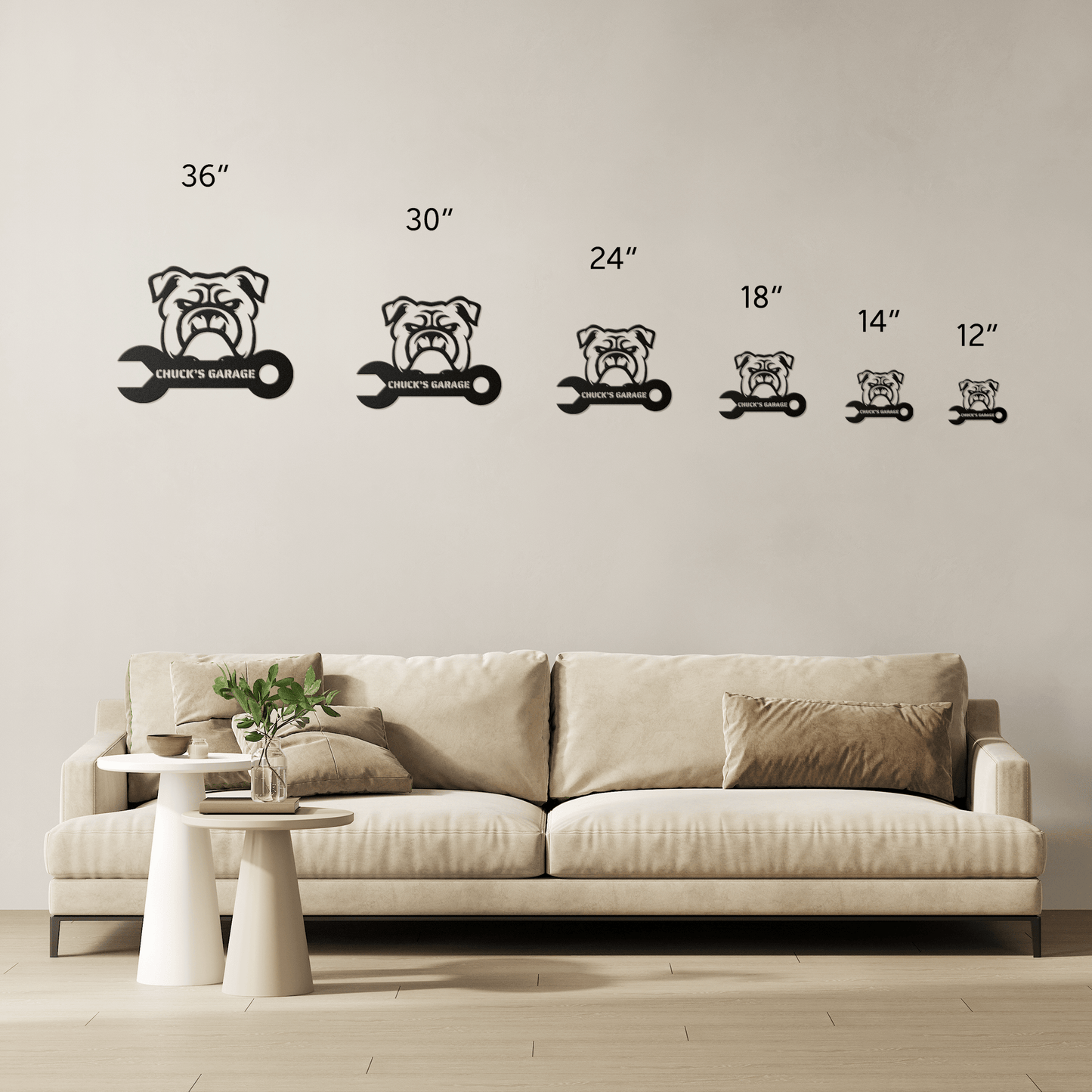 Custom Garage Metal Wall Sign - BullyBellyMetal Sign