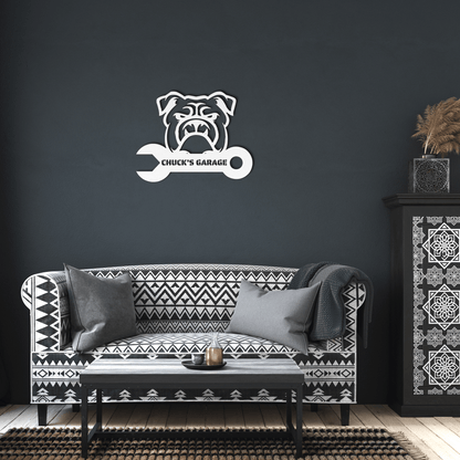Custom Garage Metal Wall Sign - BullyBellyMetal Sign