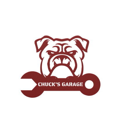 Custom Garage Metal Wall Sign - BullyBellyMetal Sign