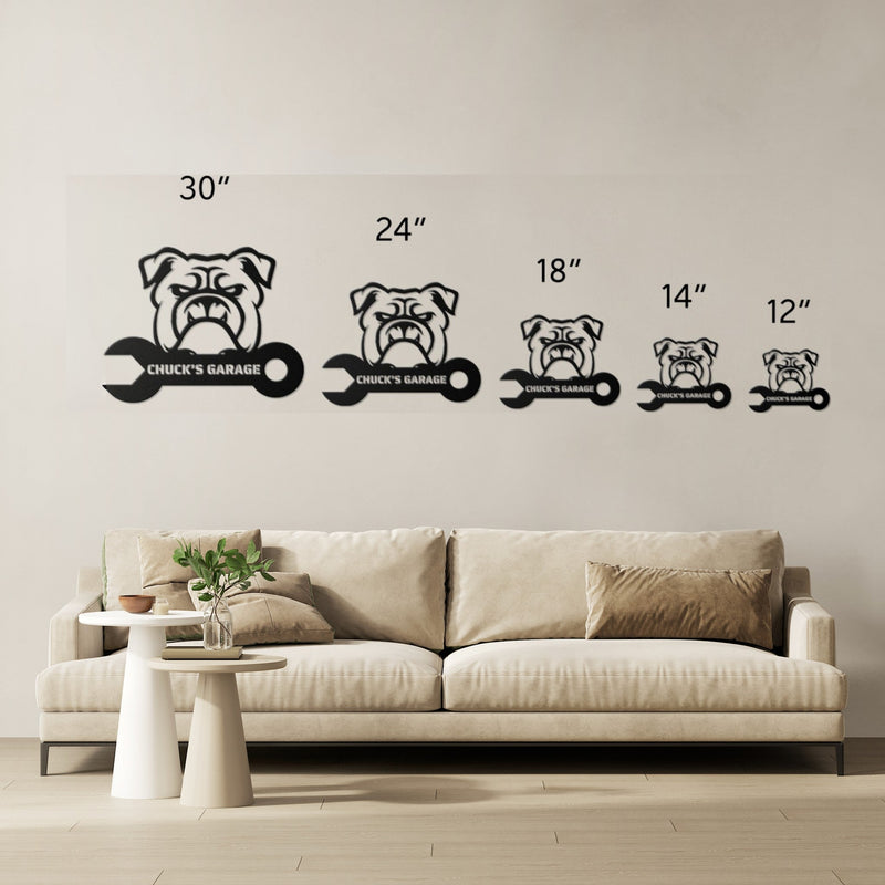 Custom Garage Metal Wall Sign - BullyBellyWall Art