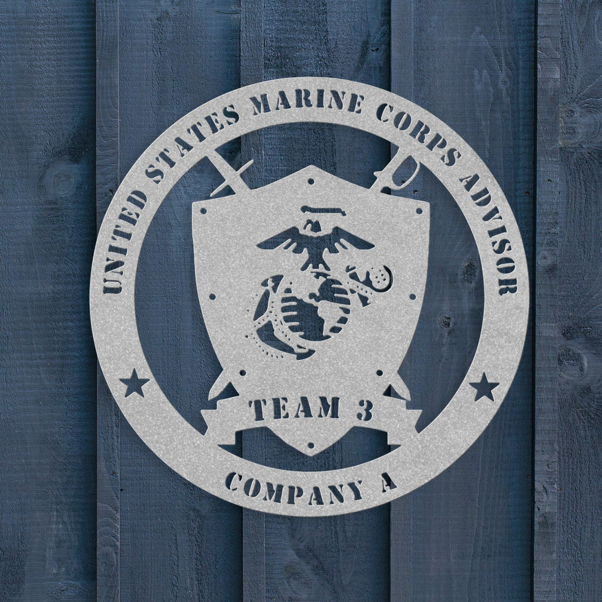 Custom Marine Corps Metal Sign - BullyBellyMetal Sign
