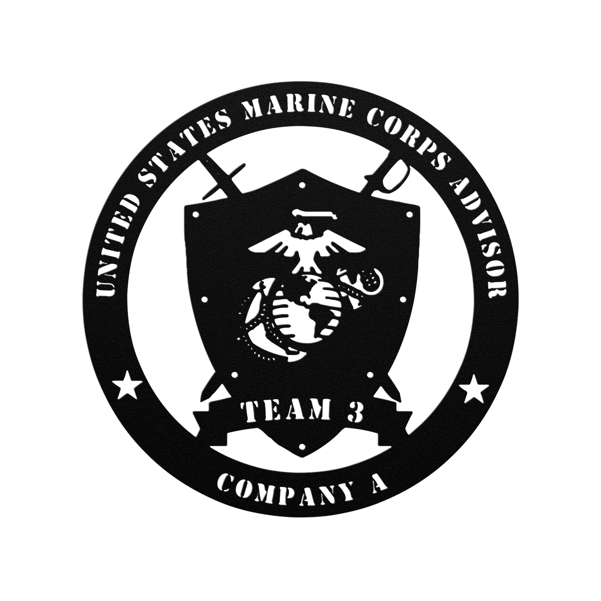 Custom Marine Corps Metal Sign - BullyBellyMetal Sign