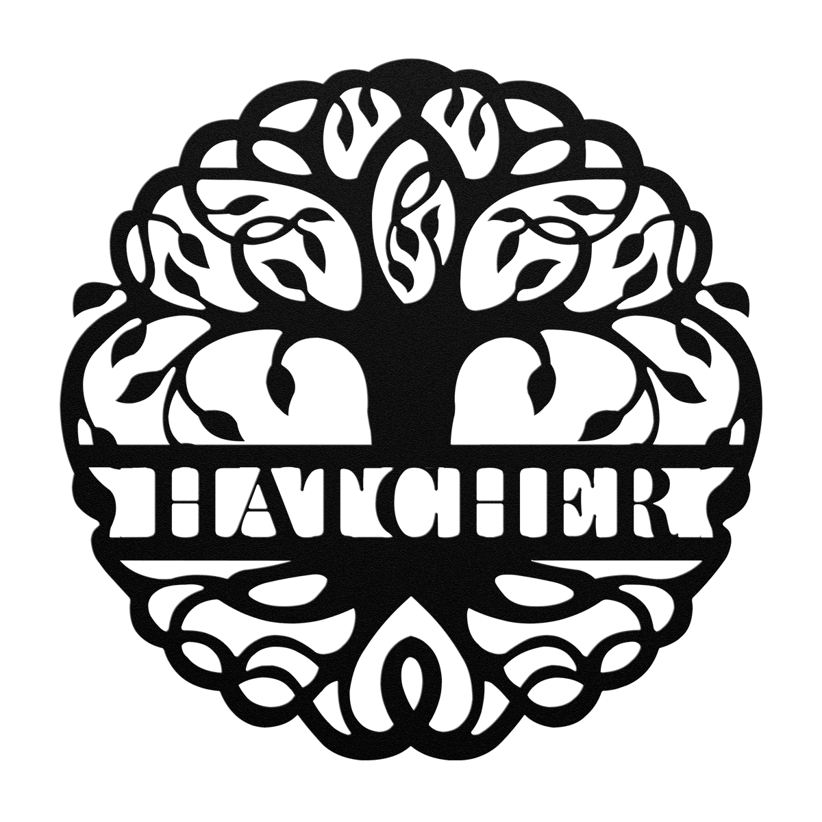Custom Tree of Life Family Name Metal Sign - BullyBellyMetal Sign