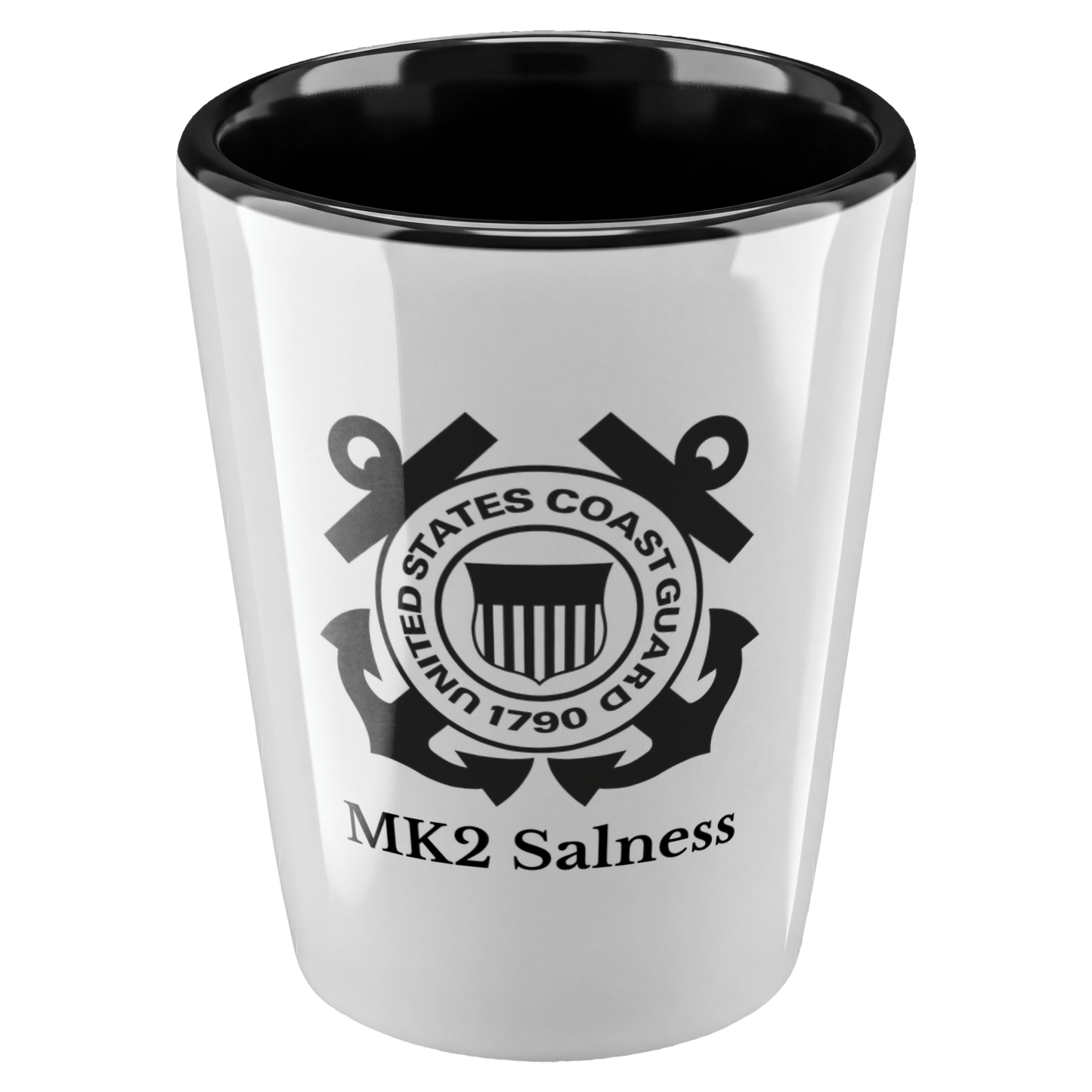 Customized Coast Guard Shot Glass - BullyBellyDrinkware