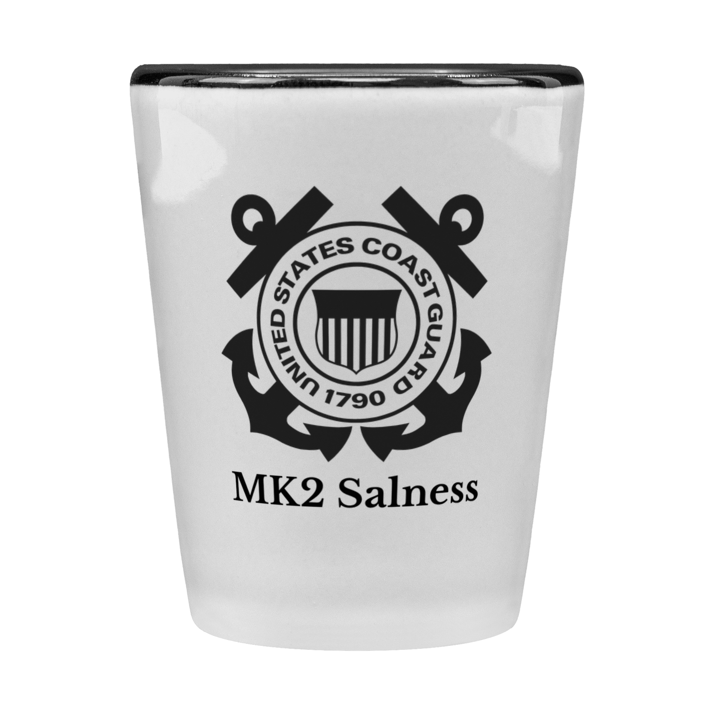 Customized Coast Guard Shot Glass - BullyBellyDrinkware