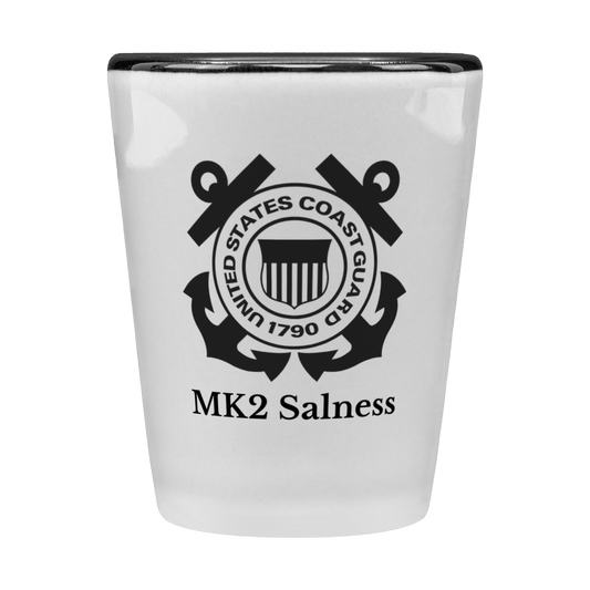 Customized Coast Guard Shot Glass - BullyBellyDrinkware