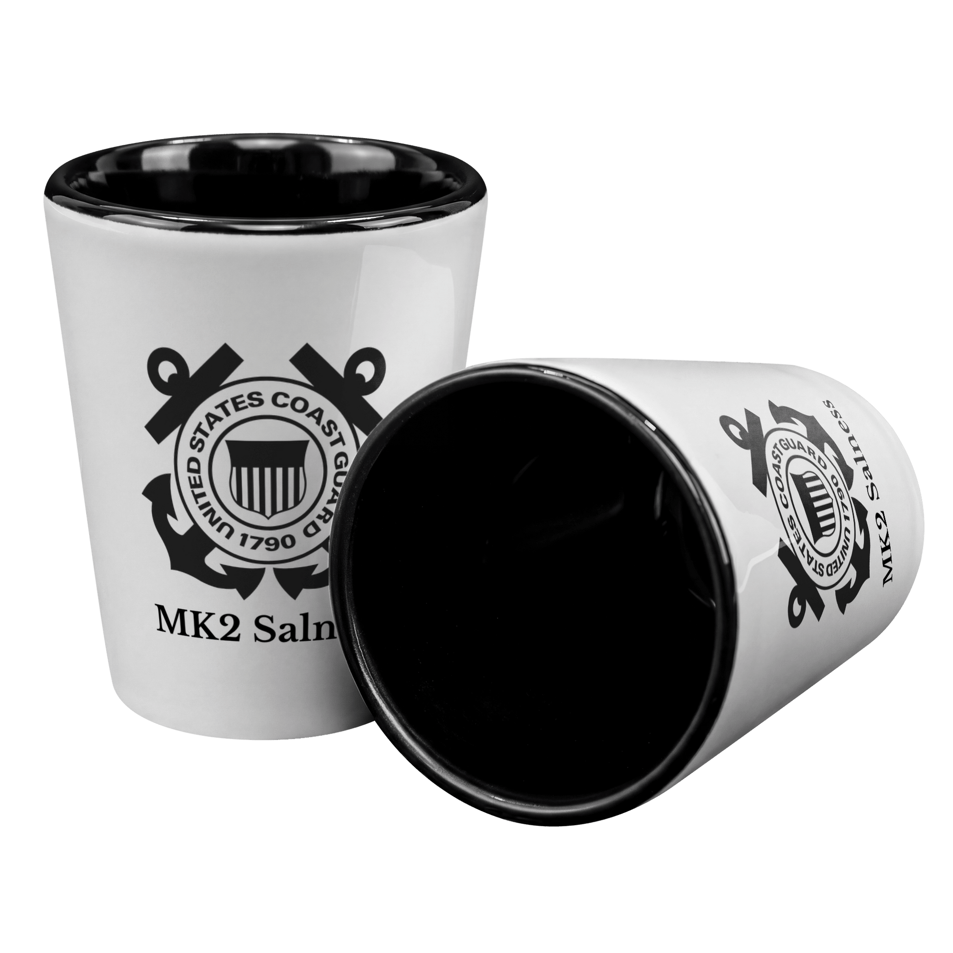 Customized Coast Guard Shot Glass - BullyBellyDrinkware