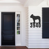 Destination English Bulldog Home Metal Porch Sign - BullyBellyMetal Sign