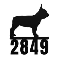 Destination French Bulldog Home Metal Sign - BullyBellyFrench Bulldog Number