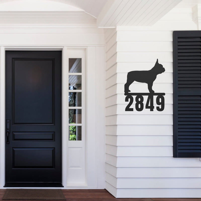 Destination French Bulldog Home Porch Sign - BullyBellyMetal Sign