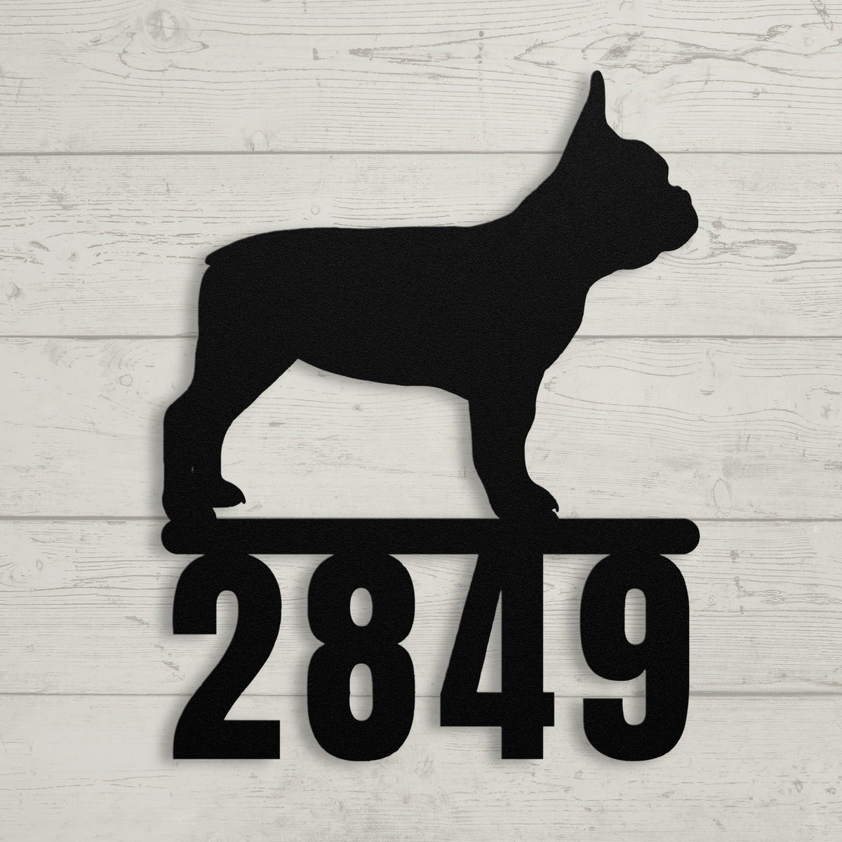 Destination French Bulldog Home Porch Sign - BullyBellyMetal Sign