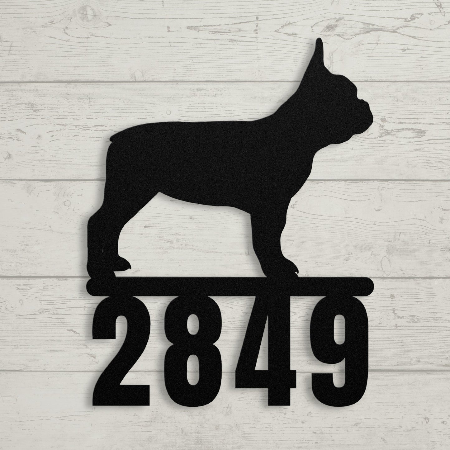 Destination French Bulldog Home Porch Sign - BullyBellyMetal Sign