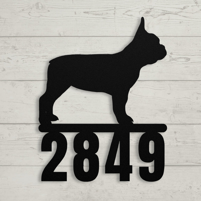 Destination French Bulldog Home Porch Sign - BullyBellyMetal Sign
