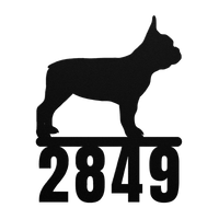 Destination French Bulldog Home Porch Sign - BullyBellyMetal Sign