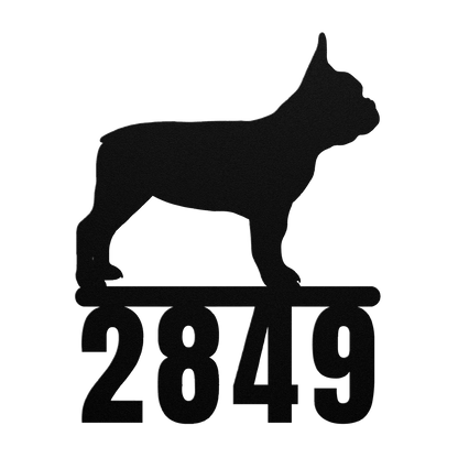 Destination French Bulldog Home Porch Sign - BullyBellyMetal Sign