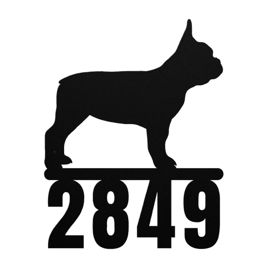 Destination French Bulldog Home Porch Sign - BullyBellyMetal Sign