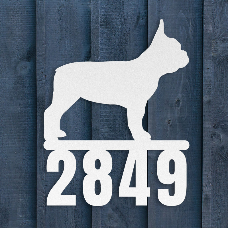 Destination French Bulldog Home Porch Sign - BullyBellyMetal Sign