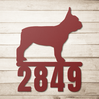 Destination French Bulldog Home Porch Sign - BullyBellyMetal Sign