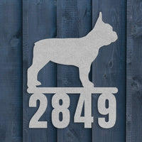 Destination French Bulldog Home Porch Sign - BullyBellyMetal Sign