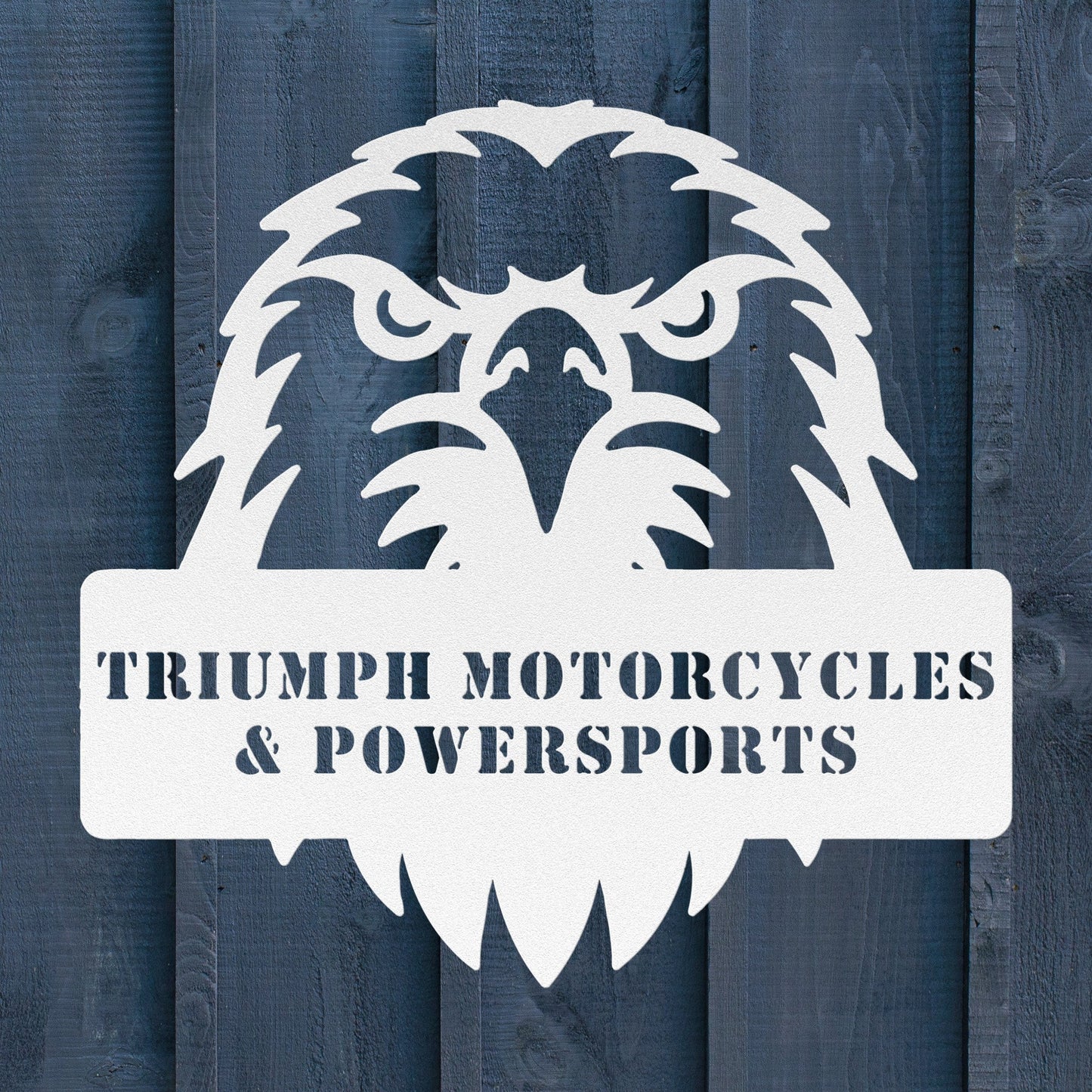 Eagle Head Metal Sign – Custom Patriotic Wall Art - BullyBellyMetal Sign