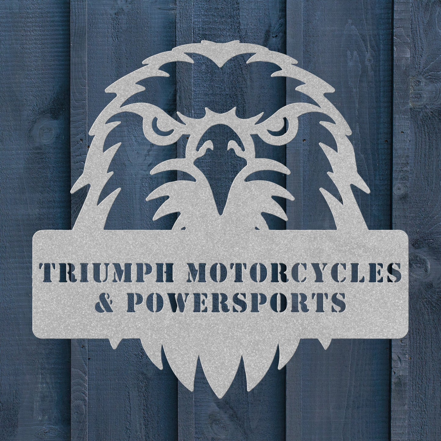 Eagle Head Metal Sign – Custom Patriotic Wall Art - BullyBellyMetal Sign