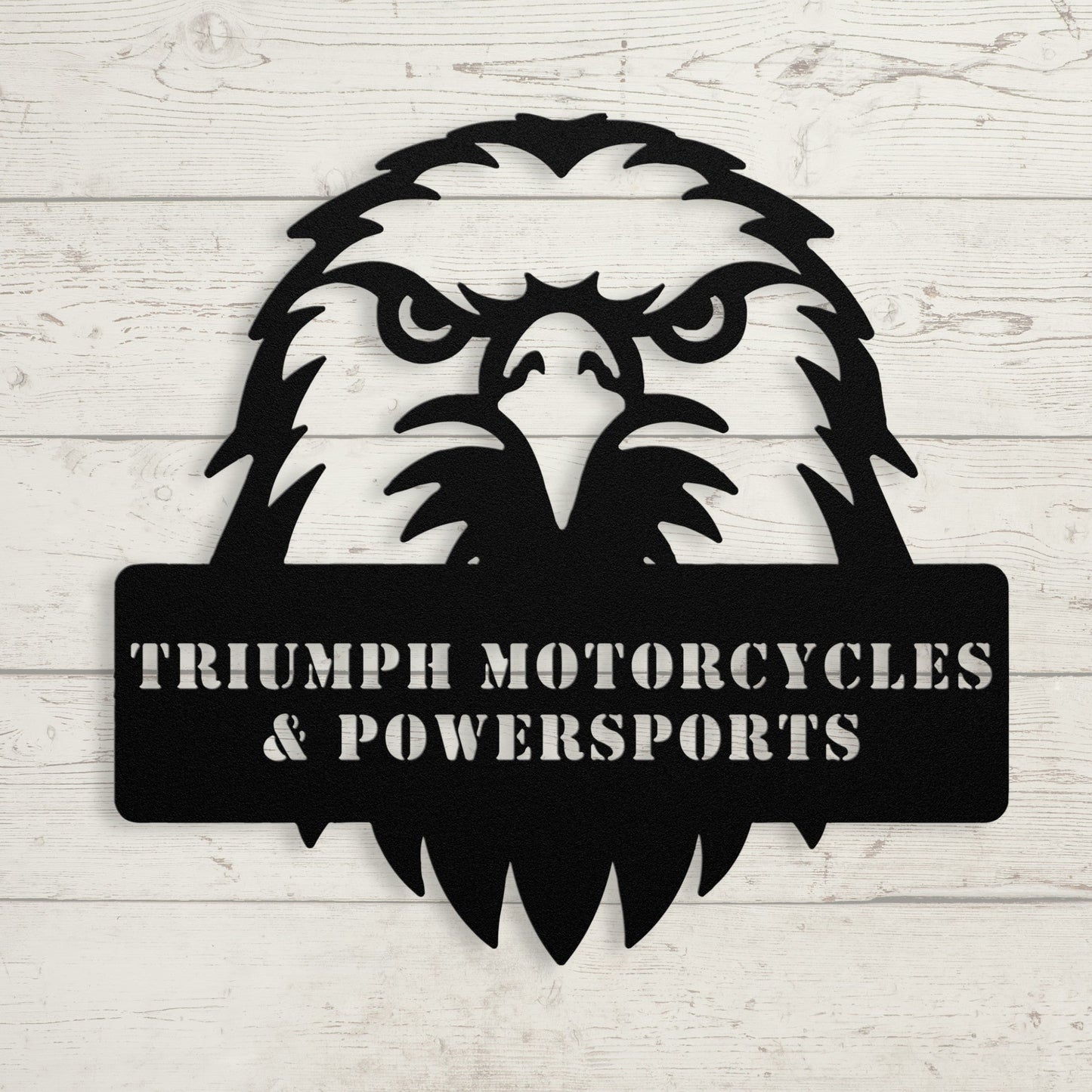 Eagle Head Metal Sign – Custom Patriotic Wall Art - BullyBellyMetal Sign