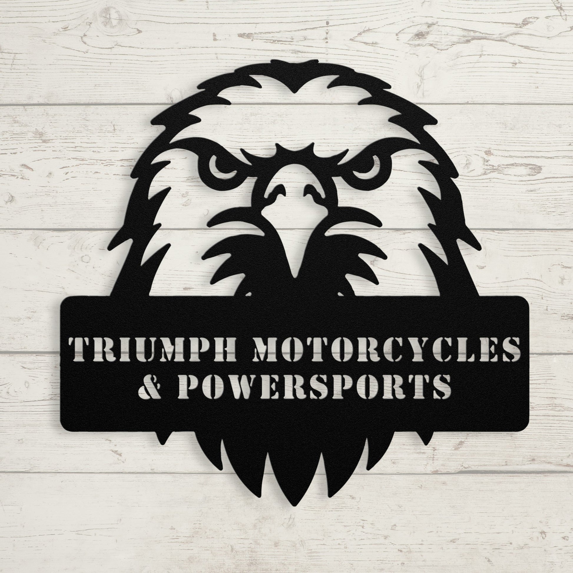 Eagle Head Metal Sign – Custom Patriotic Wall Art - BullyBellyMetal Sign