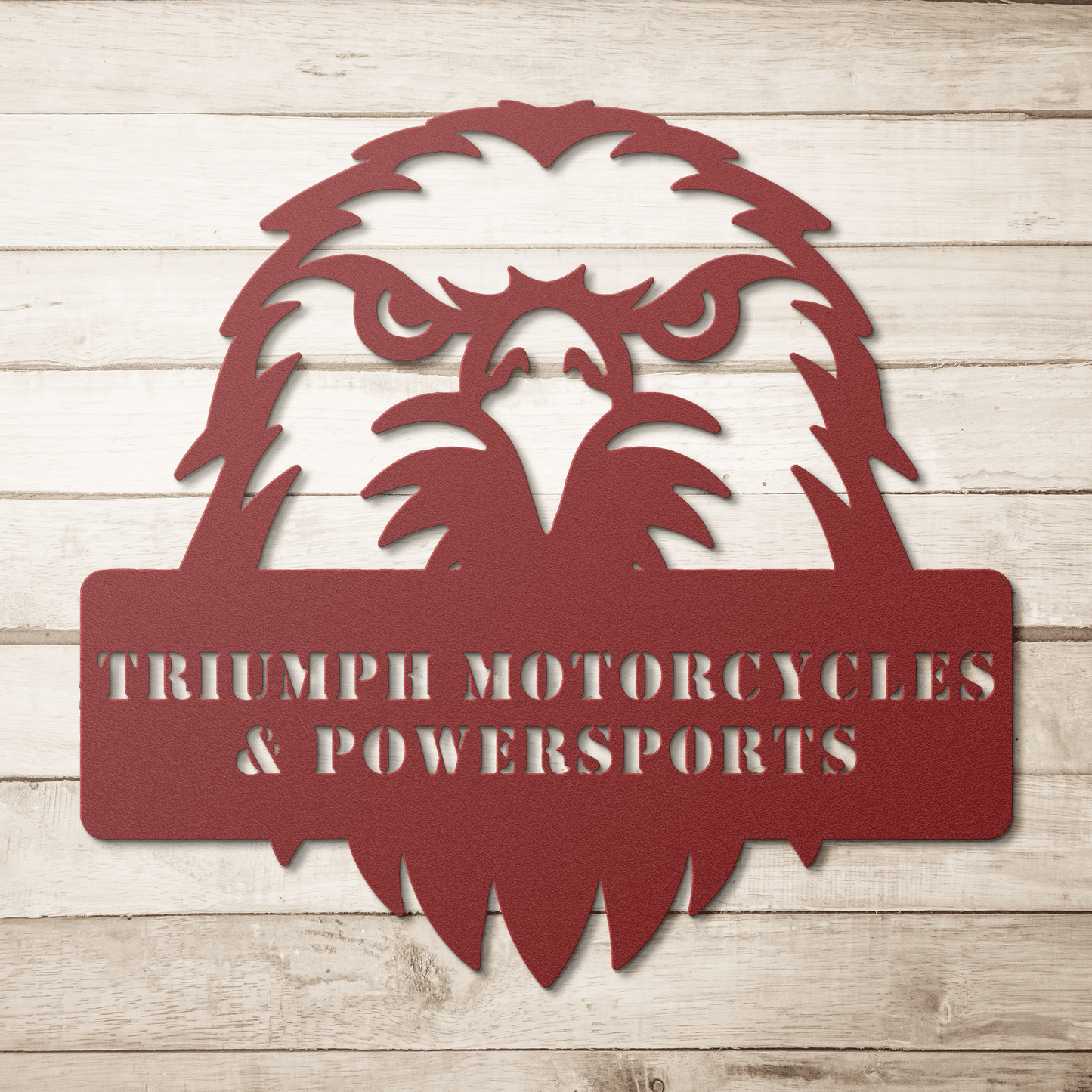 Eagle Head Metal Sign – Custom Patriotic Wall Art - BullyBellyMetal Sign