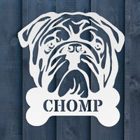 English Bulldog Bistro - Food Bowl Sign - BullyBellyMetal Sign