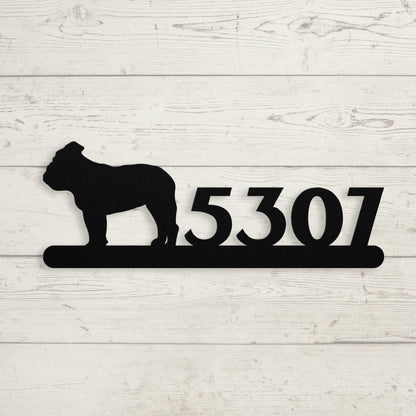 English Bulldog Home Metal Sign - BullyBellyMetal Sign
