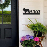 English Bulldog Home Metal Sign - BullyBellyMetal Sign