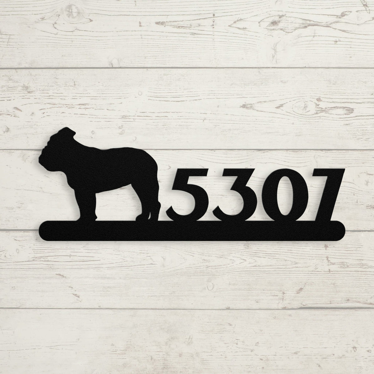 English Bulldog Home Metal Sign - BullyBellyMetal Sign