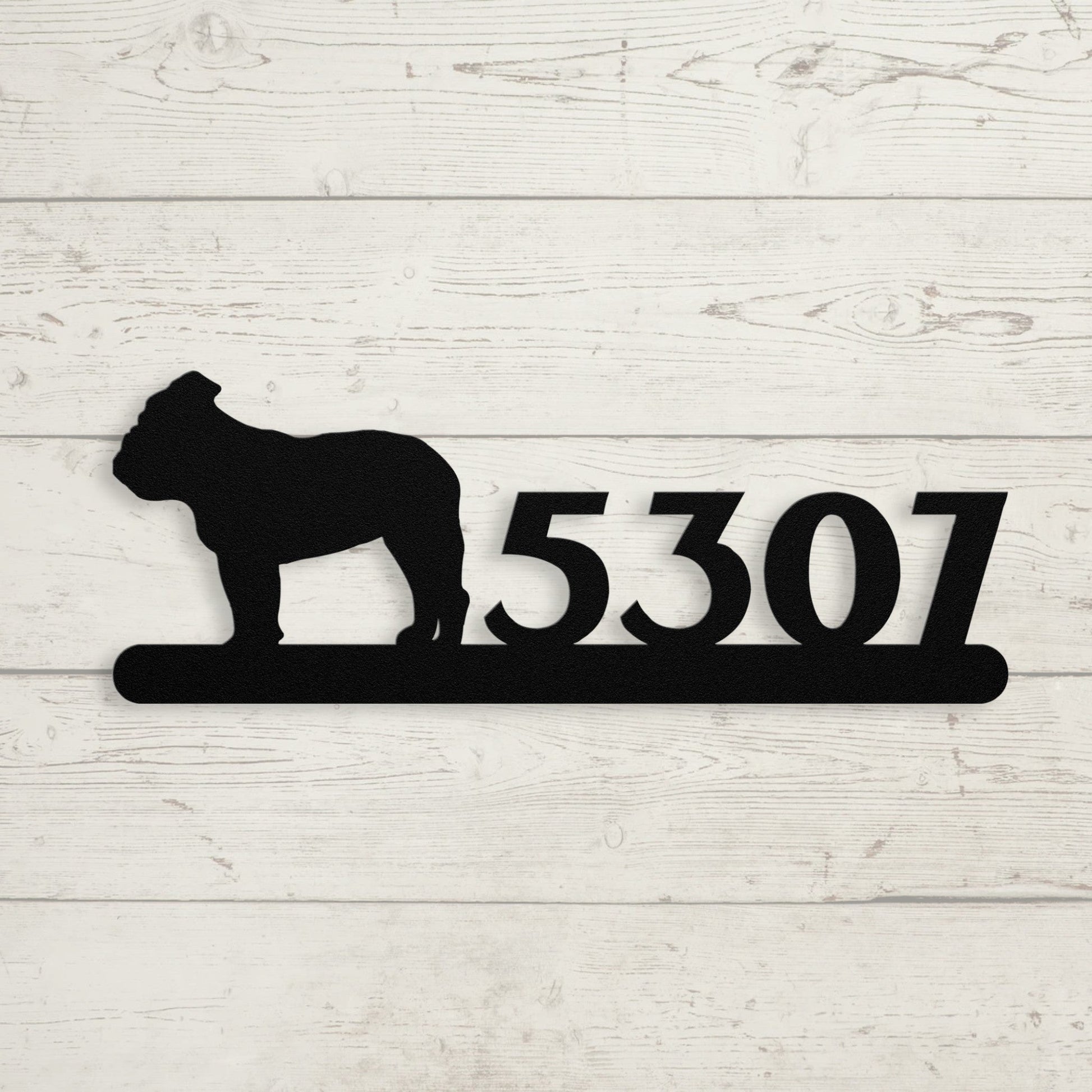 English Bulldog Home Metal Sign