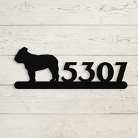 English Bulldog Home Metal Sign - BullyBellyMetal Sign