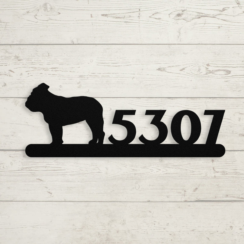 English Bulldog Home Metal Sign - BullyBellyMetal Sign