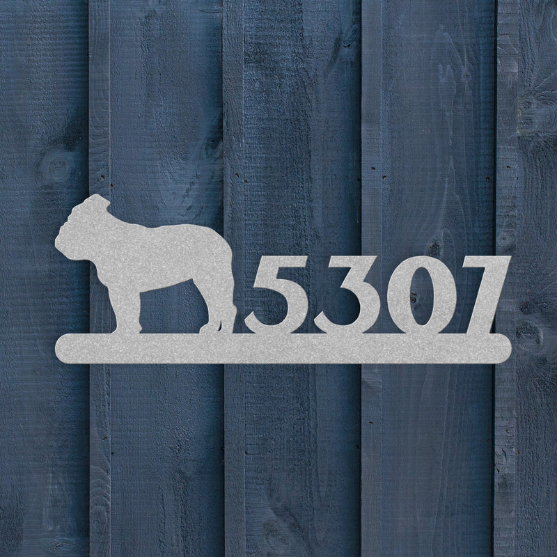 English Bulldog Home Metal Sign - BullyBellyMetal Sign