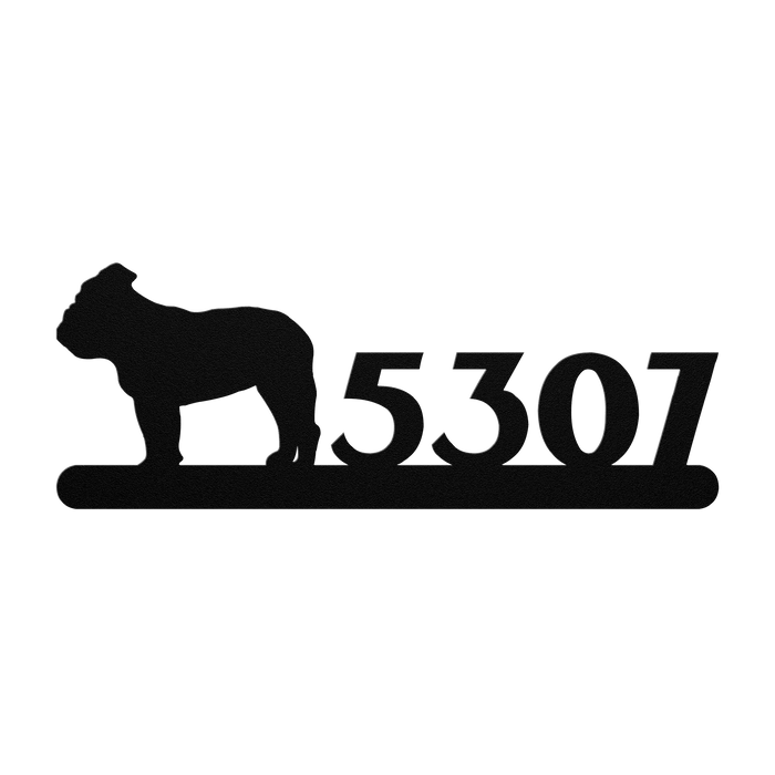 English Bulldog Home Metal Sign - BullyBellyMetal Sign