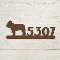 English Bulldog Home Metal Sign - BullyBellyMetal Sign