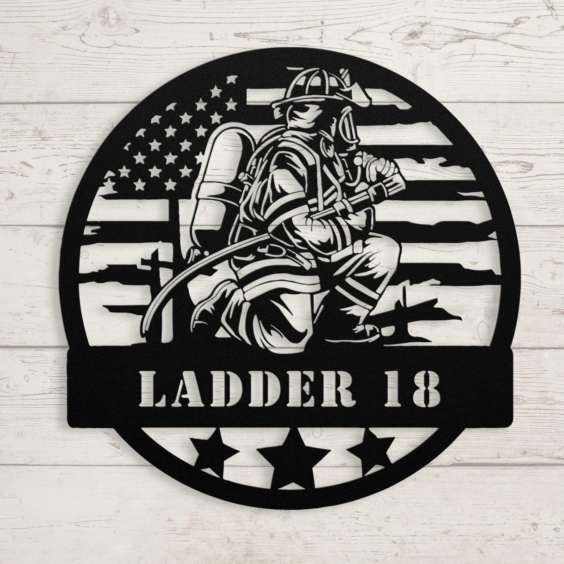 Firefighter Metal Sign – Custom Fire Department Wall Art - BullyBellyMetal Sign